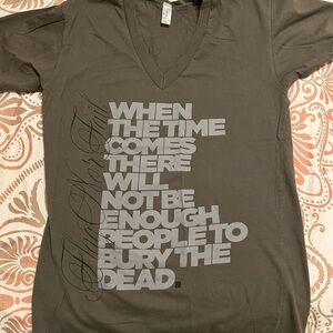 Flag Nor Fail Dark Gray V-Neck Tee